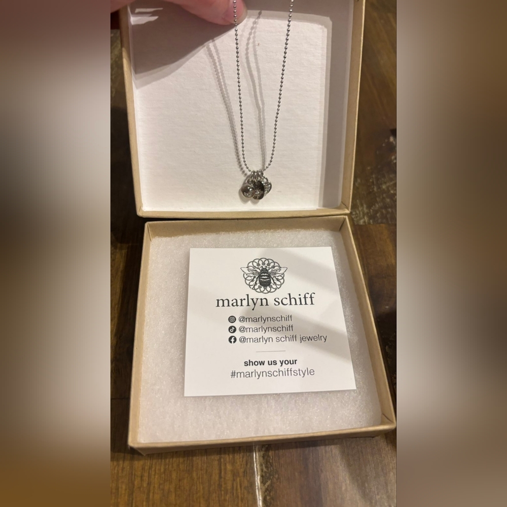 MARLYN SCHIFF Silver Moon, Sun And Star Necklace NEW!